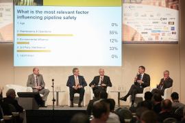 ptc 2015 - Results of the live poll during Panel Discussion "Pipeline Safety" (Strack, Schmidt, Watzka, Hüwener, Venas) (© 2015 Frank Nürnberger / EITEP)